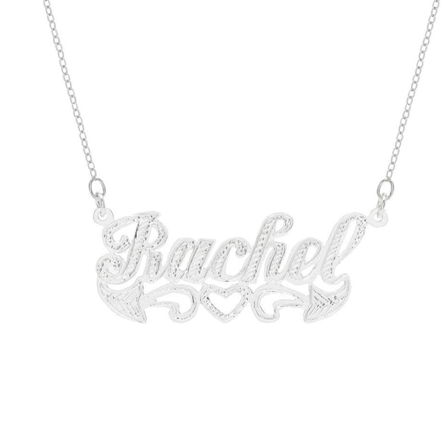 Diamond Cut Sterling Silver Name Necklace