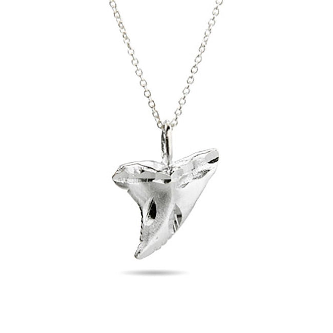 Sterling Silver Shark Tooth Necklace
