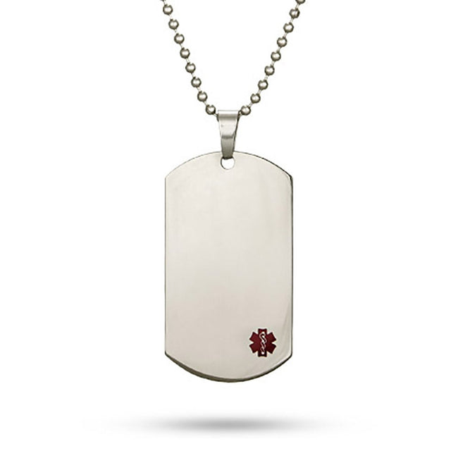 Engravable Medical Id Dog Tag