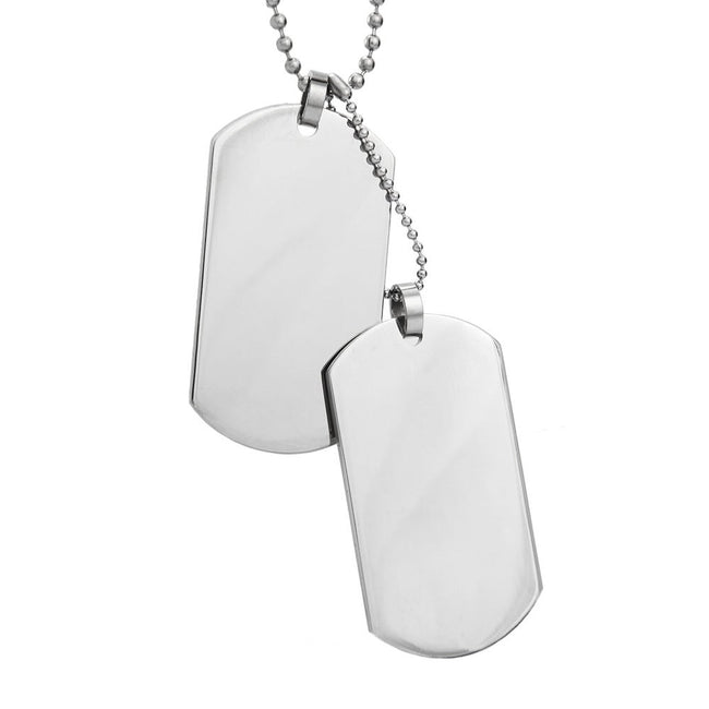 Dog Tags Necklace, Men's Pendants,Stainless Steel Dog Tag Necklaces For Men  Gift