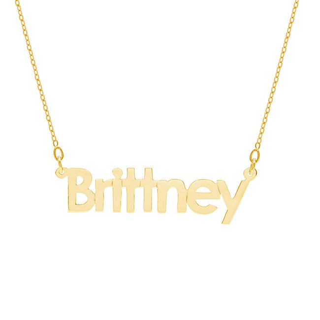 Gold Dipped Name Necklace