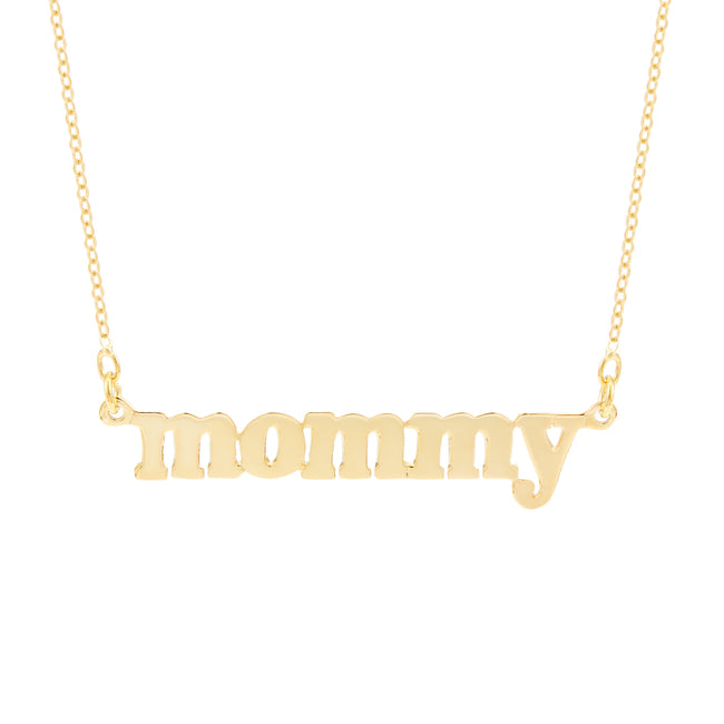 Mommy Necklace in Gold Vermeil