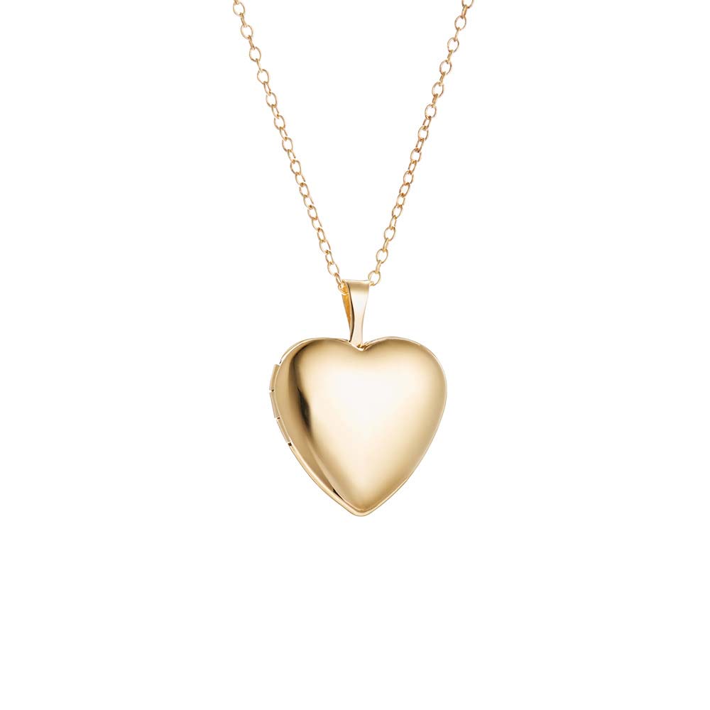 Engravable Small Heart Gold Filled Locket | Eve's Addiction