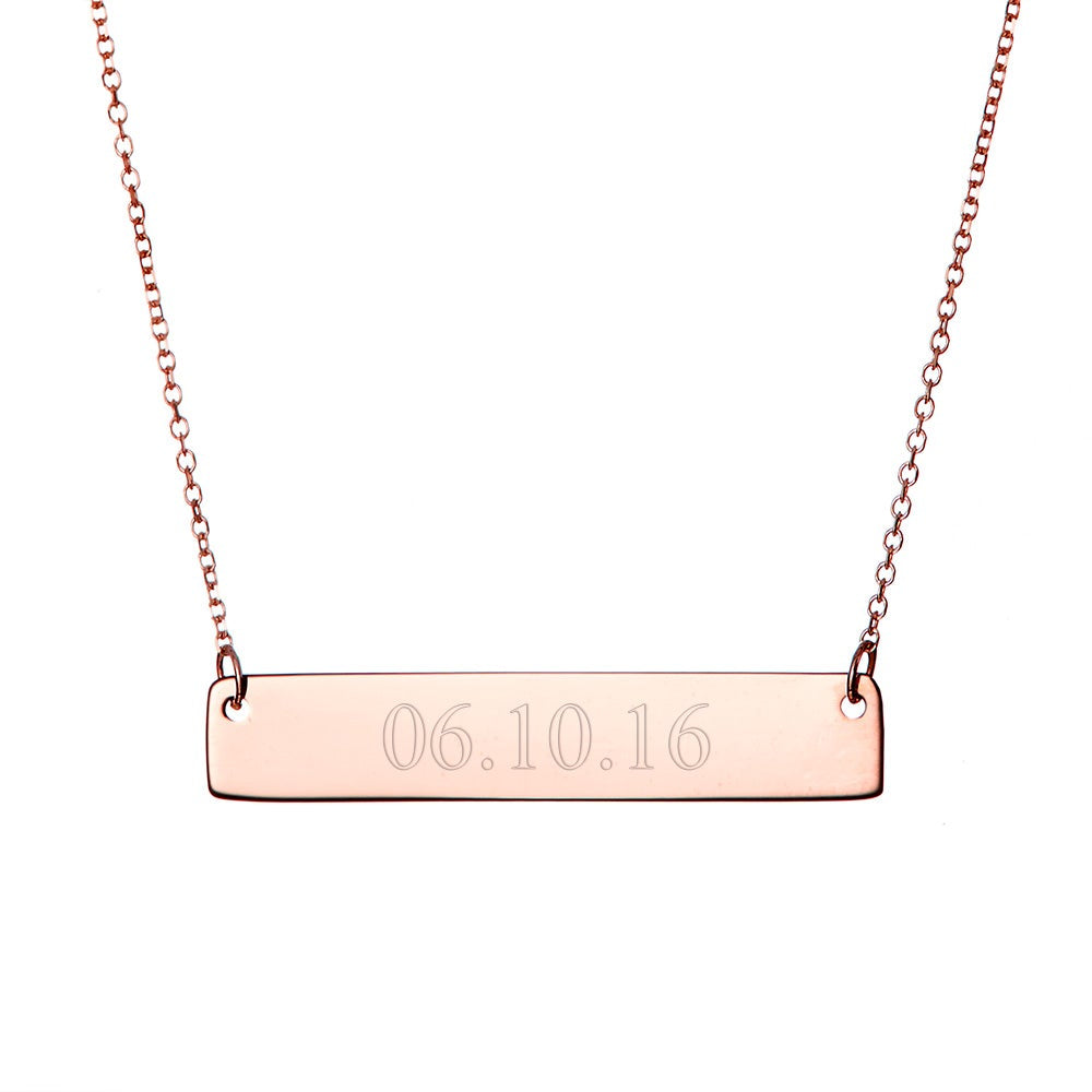 Rose Gold Bar Necklace – RoseGold & Black Pty Ltd