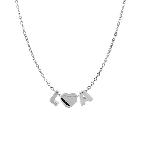 Double Initial Heart Necklace – AfterAll ThisTime