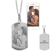 Photo Necklace Dog Tag