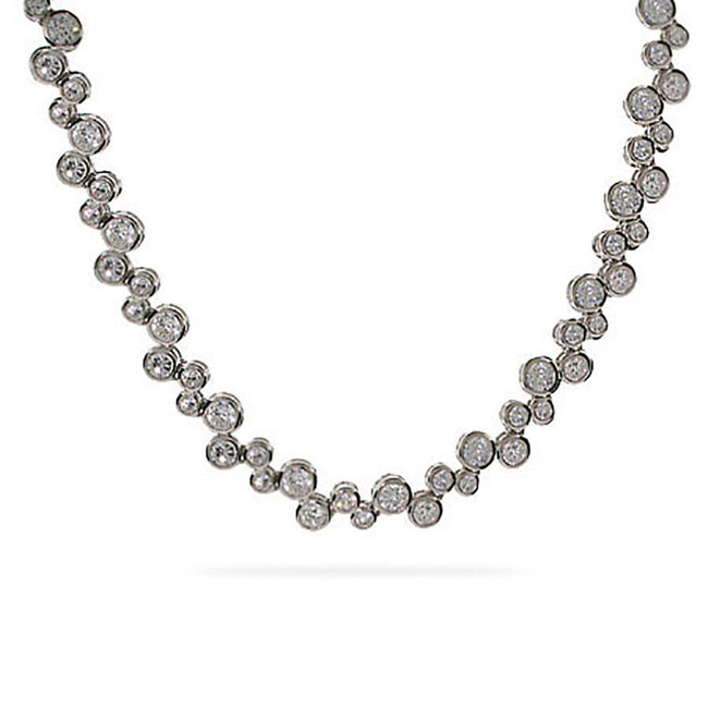 Designer Style CZ Bubbles Necklace