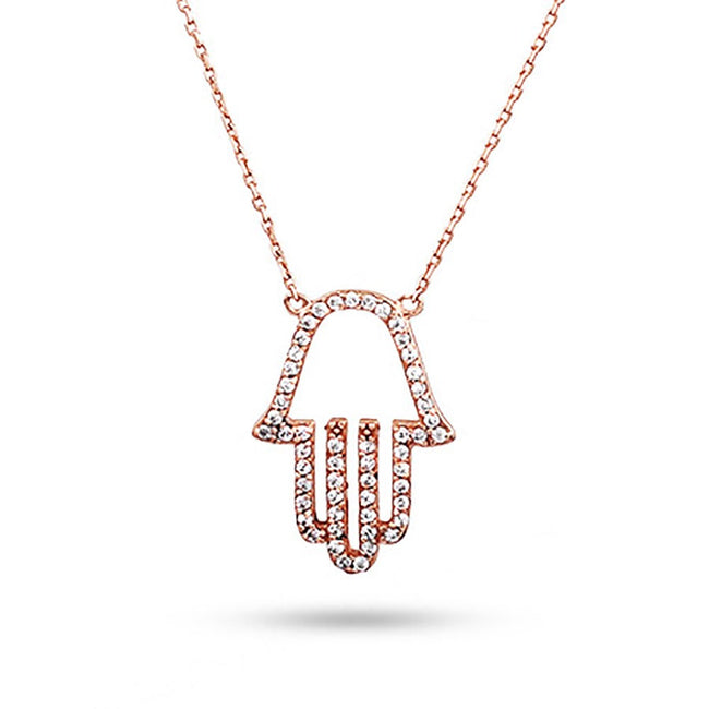 Rose Gold Hamsa Necklace