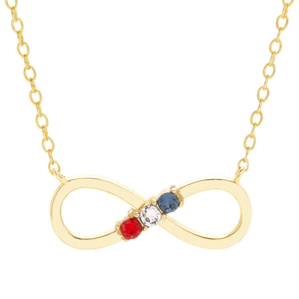 gold birthstone necklace for mom