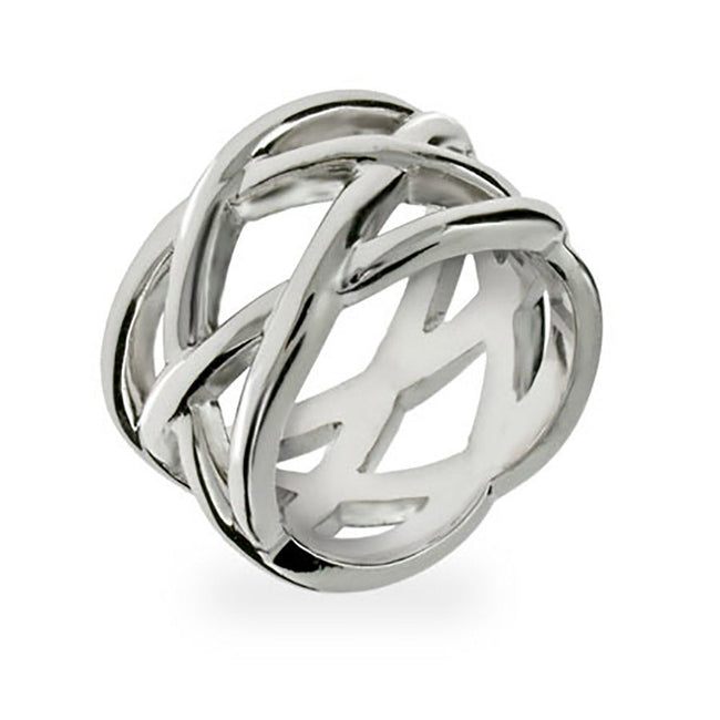 Designer Style Sterling Silver Celtic Knot Ring