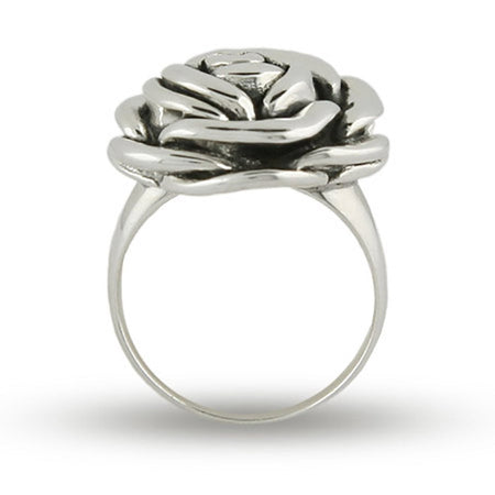 Designer Inspired Sterling Silver Rose Ring | Eve's Addiction