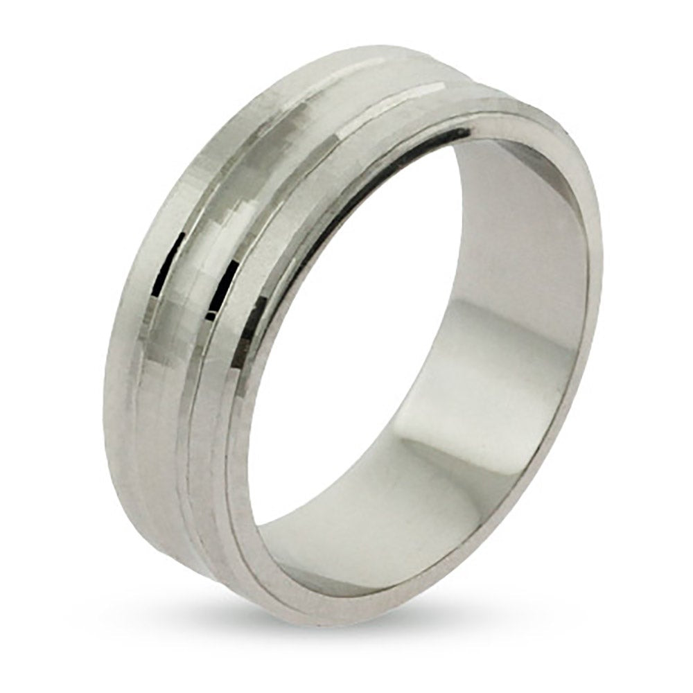 Engravable Sterling Silver Wedding Band | Eve's Addiction