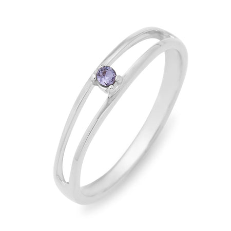 1.2 Carat Solitaire Silver Ring: Masculine Style