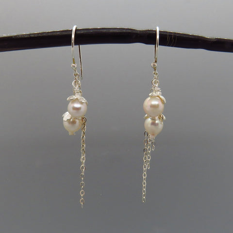 Sakura Blossoms: Pink Akoya Pearl Drop 18K Yellow Gold Earrings – ELI. J  FINE JEWELRY