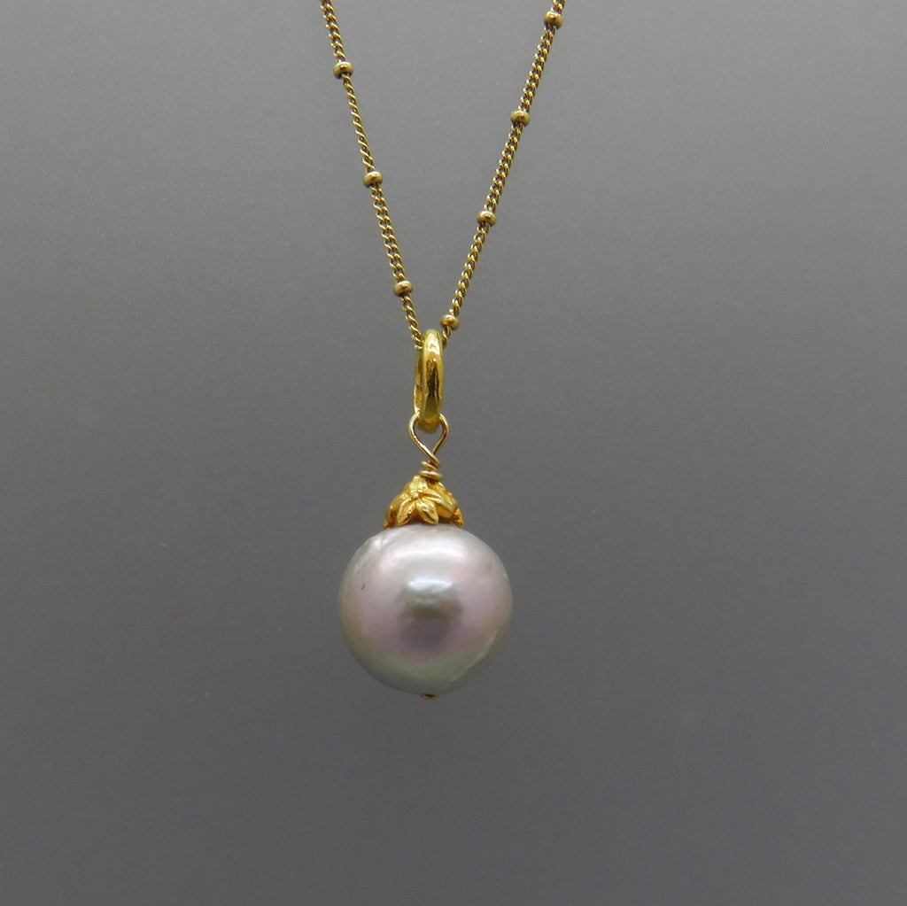 large pearl drop necklace