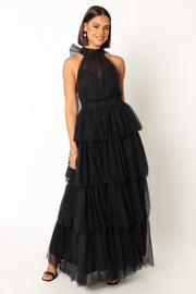Nadia One Shoulder Maxi Dress - Black - Petal & Pup USA