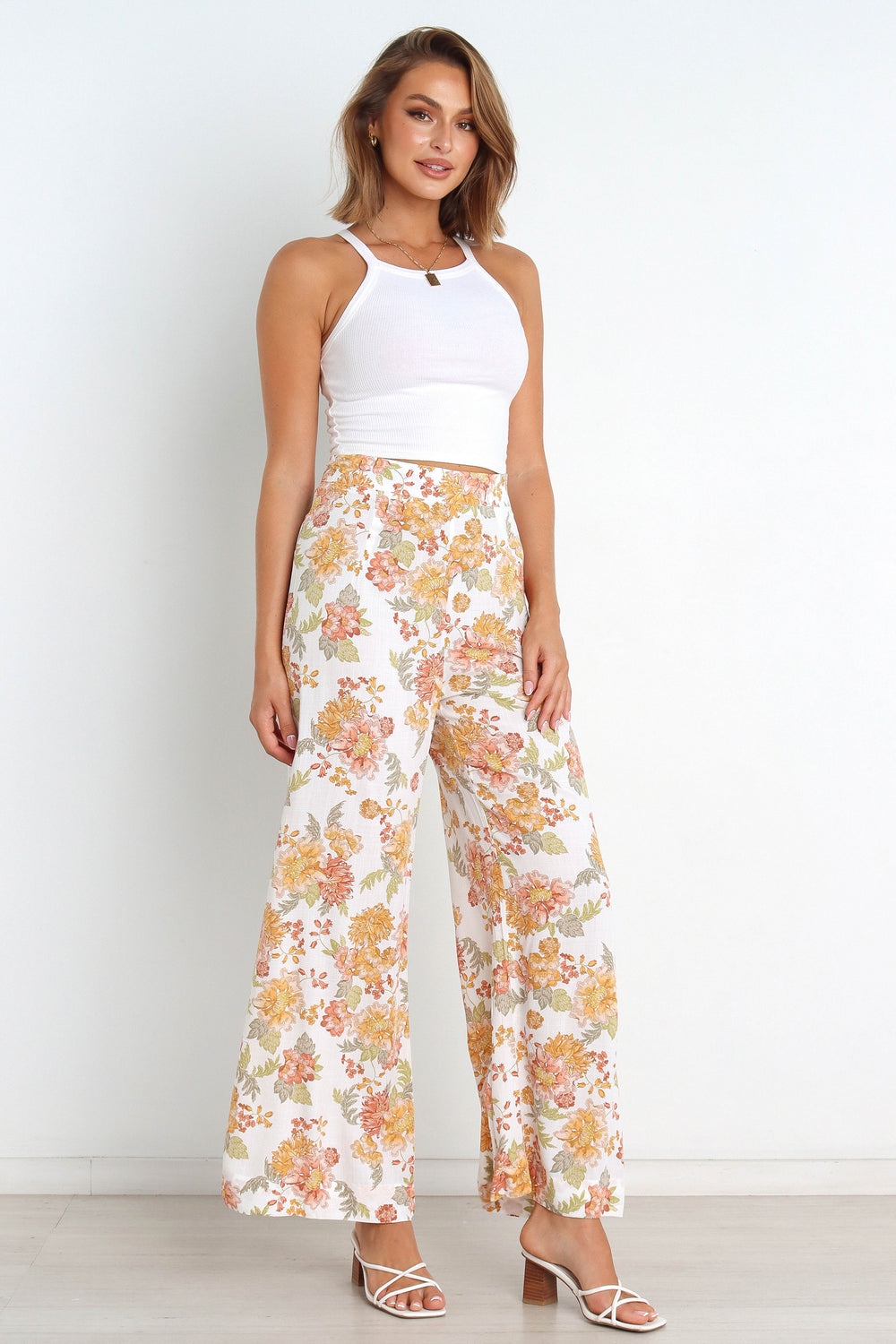 PurpleCreamFlower Jacquard Scar Trousers | dienhoa360.com