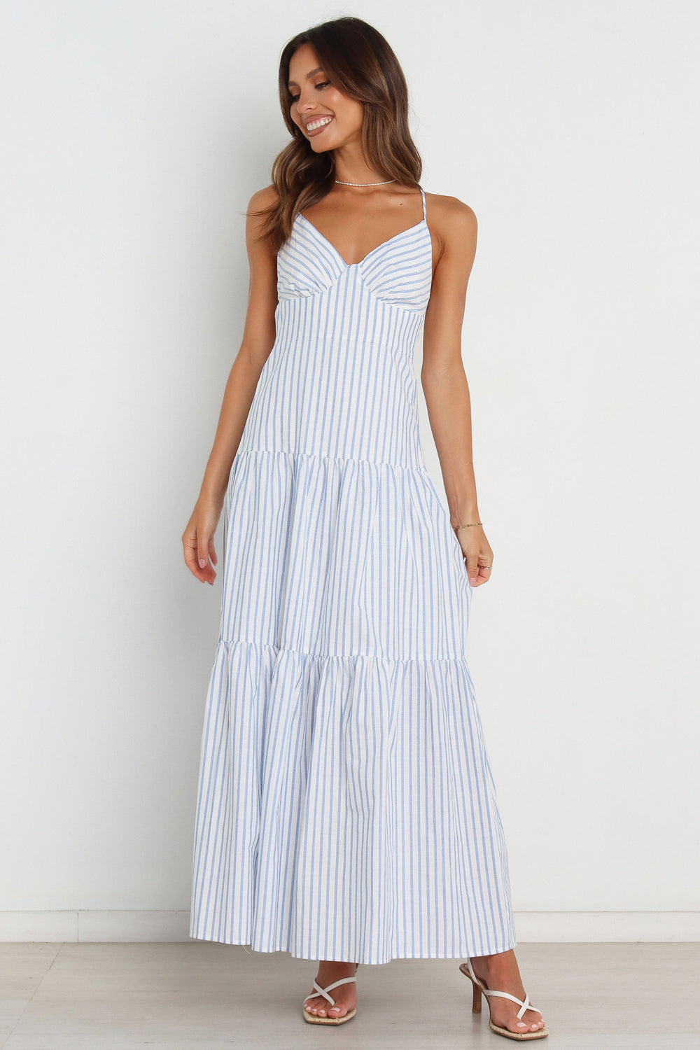 Marigold Dress - Blue Stripe - Petal & Pup USA