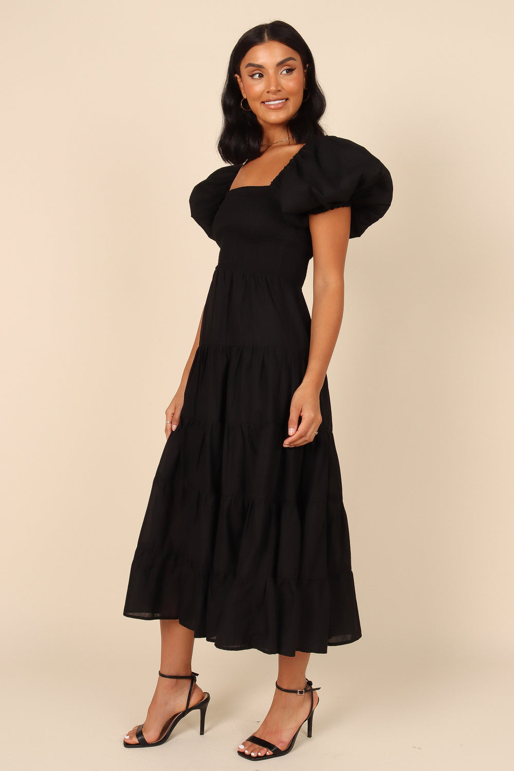 Morgan Tiered Dress - Black - Petal & Pup USA