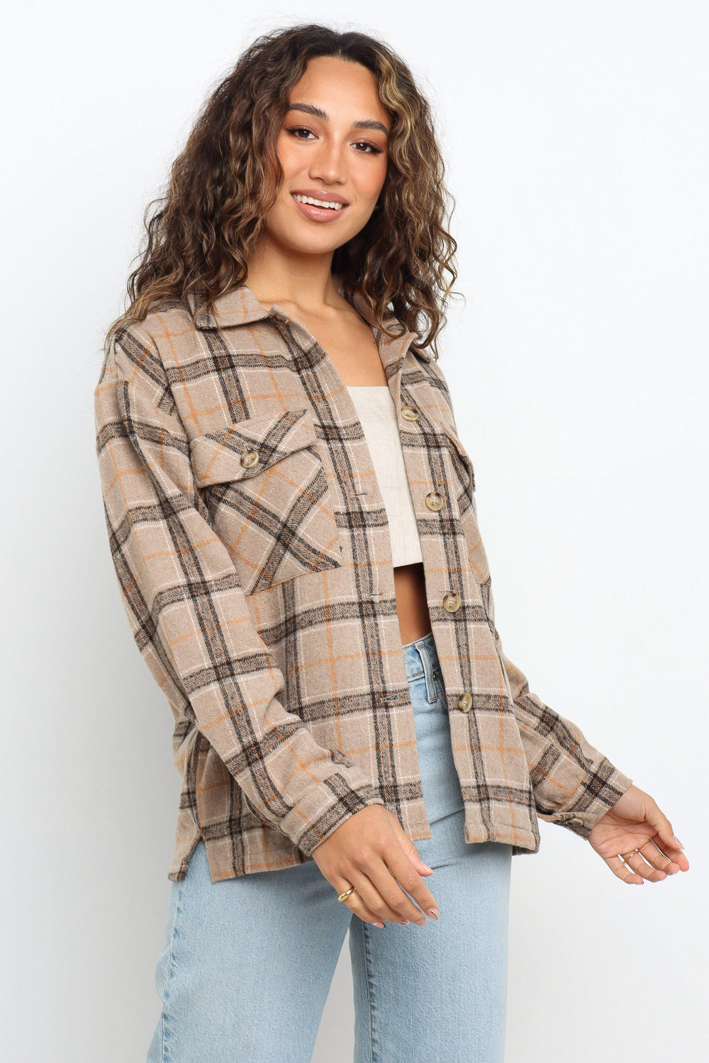 Avis Jacket - Brown Check - Petal & Pup USA