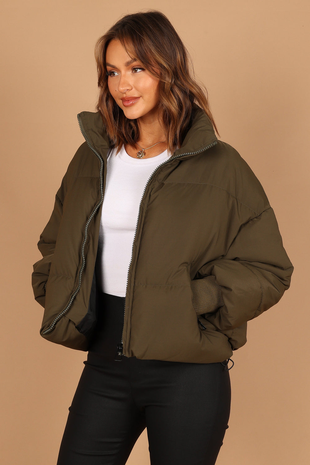 Edric Puffer Jacket - Olive - Petal & Pup USA