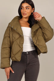 Petal and Pup Women's Edric Puffer Jacket - Beige S