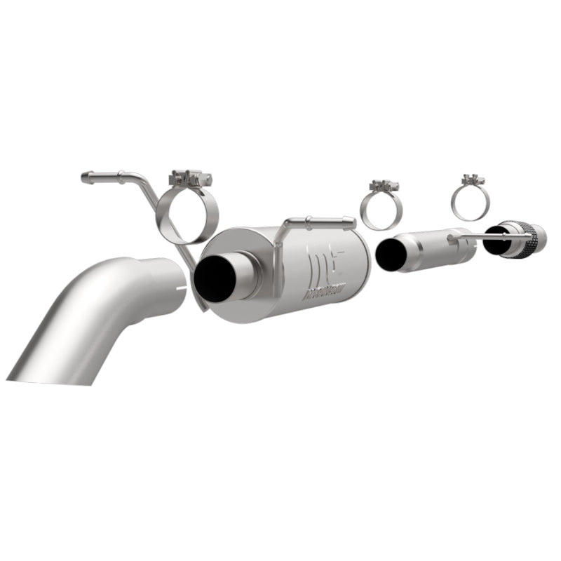 Magnaflow 17148 FITS: MagnaFlow 14 Chev Silverado V8 5.3L SC Cab Turn Down in Front of Rr Tire SS Catback Perf Exhaust