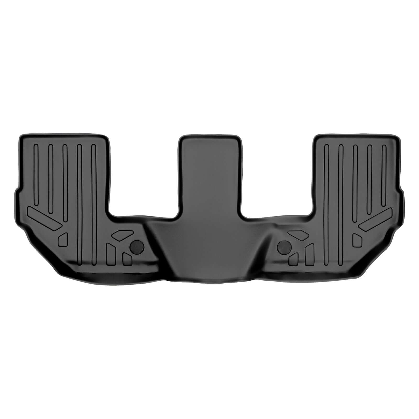 SMARTLINER Custom Fit Floor Mats 3rd Row Liner Black Compatible With 2016-2023 Volvo XC90