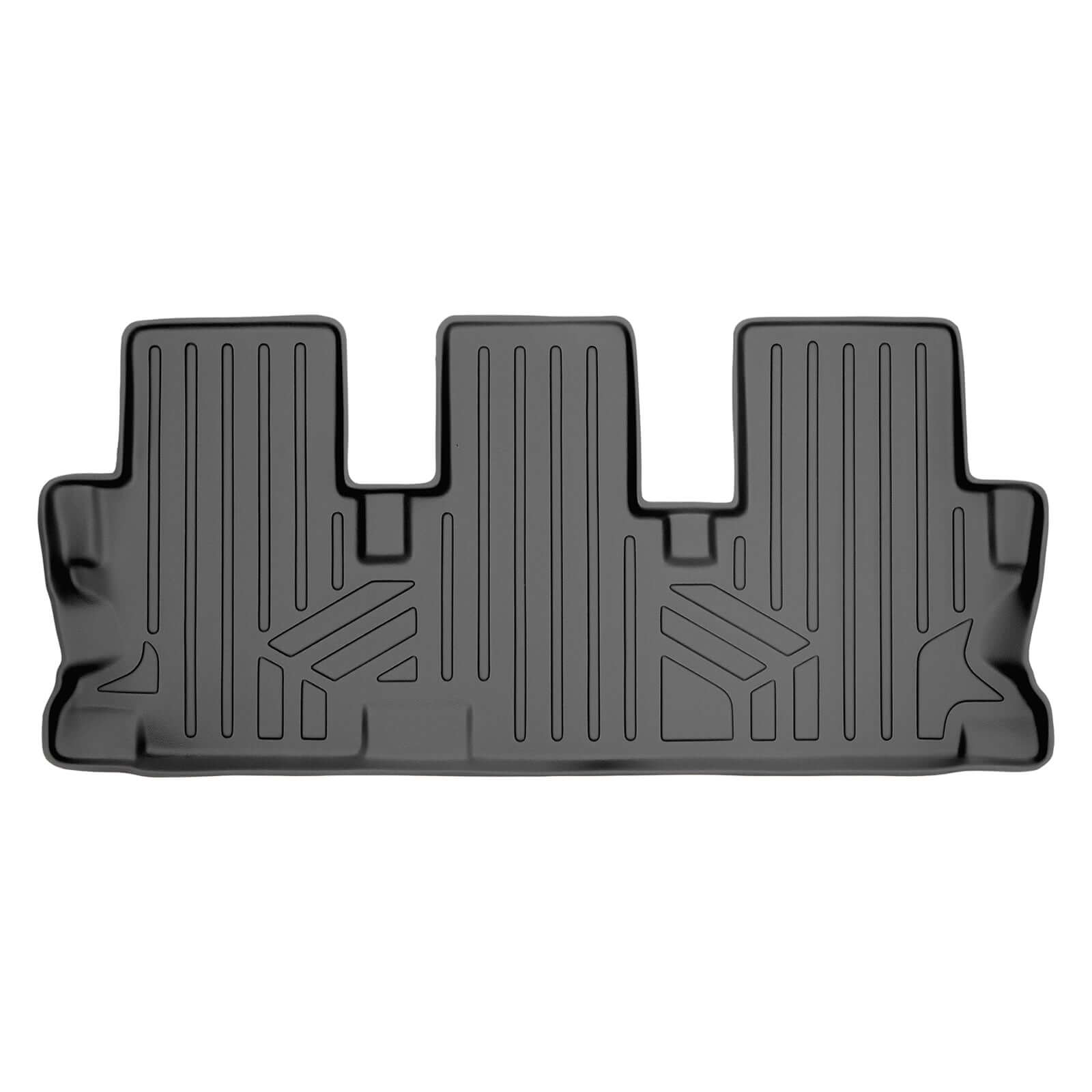 SMARTLINER Custom Fit Floor Mats 3rd Row Liner Grey Compatible With 2014-2019 Toyota Highlander with 2nd Row Bench Seat