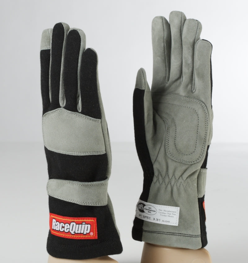 Racequip 351005 FITS RaceQuip Black 1-Layer SFI-1 Glove - Large