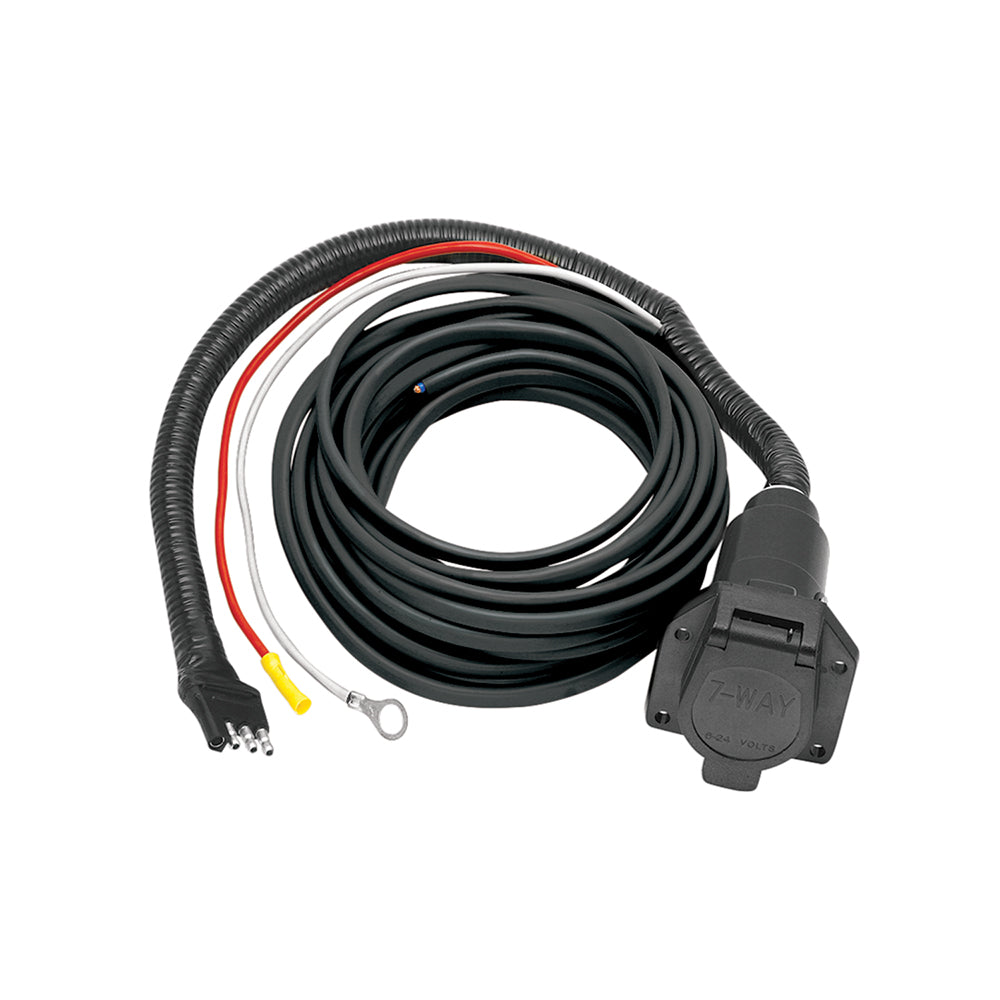 TOW READY 118799 Trailer Wiring Connector Adapter 7 Way Flat Pin Connector With Brake Control Wiring