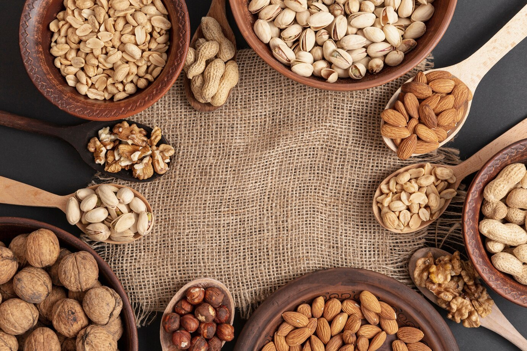 different types of nuts