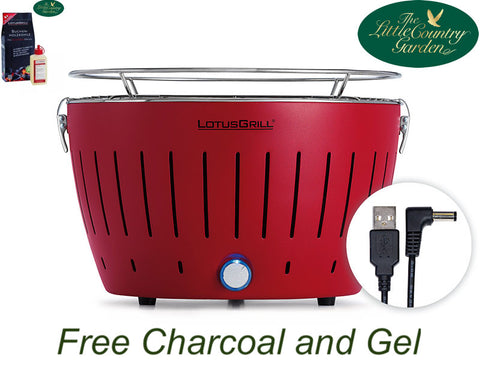 Buy LotusGrill Small Compact the low-smoke charcoal/table grill in Power  supply via USB port or power bank Online at desertcartSeychelles