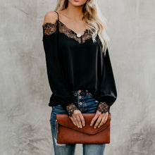 Load image into Gallery viewer, Cold Shoulder Lace Blouse