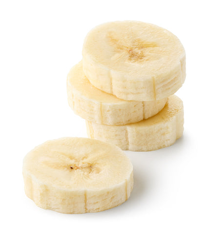 bananas slices and stacked