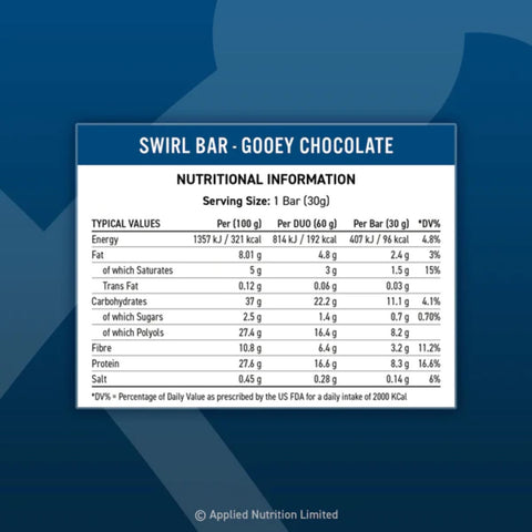 Applied Nutrition Protein Swirl Bar 12 x 60g