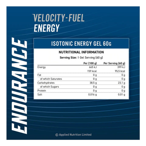 Applied Nutrition ENDURANCE Velocity-Fuel Energy Gel 20 x 60ml