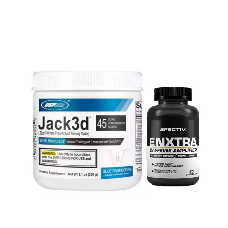 USP Labs Jack3d Advanced Pre Workout 248g + Efectiv Nutrition enXtra® 60 Caps