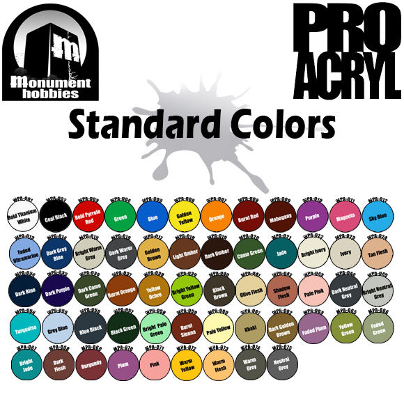 Monument Pro Acryl Paints Now at Creature Caster