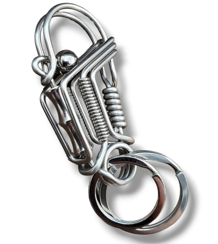 Crane Hook Block , Keychain , Stainless Steel 316L Unique Gift