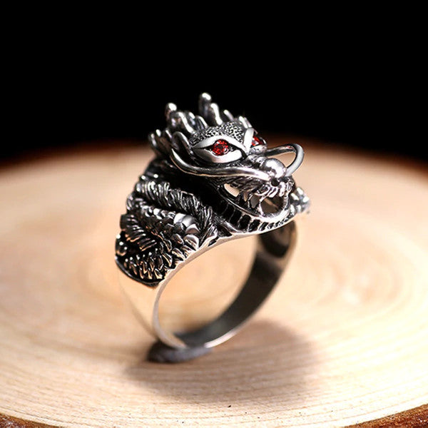 Dragon Head Ring (Silver) & The Dragon Shop