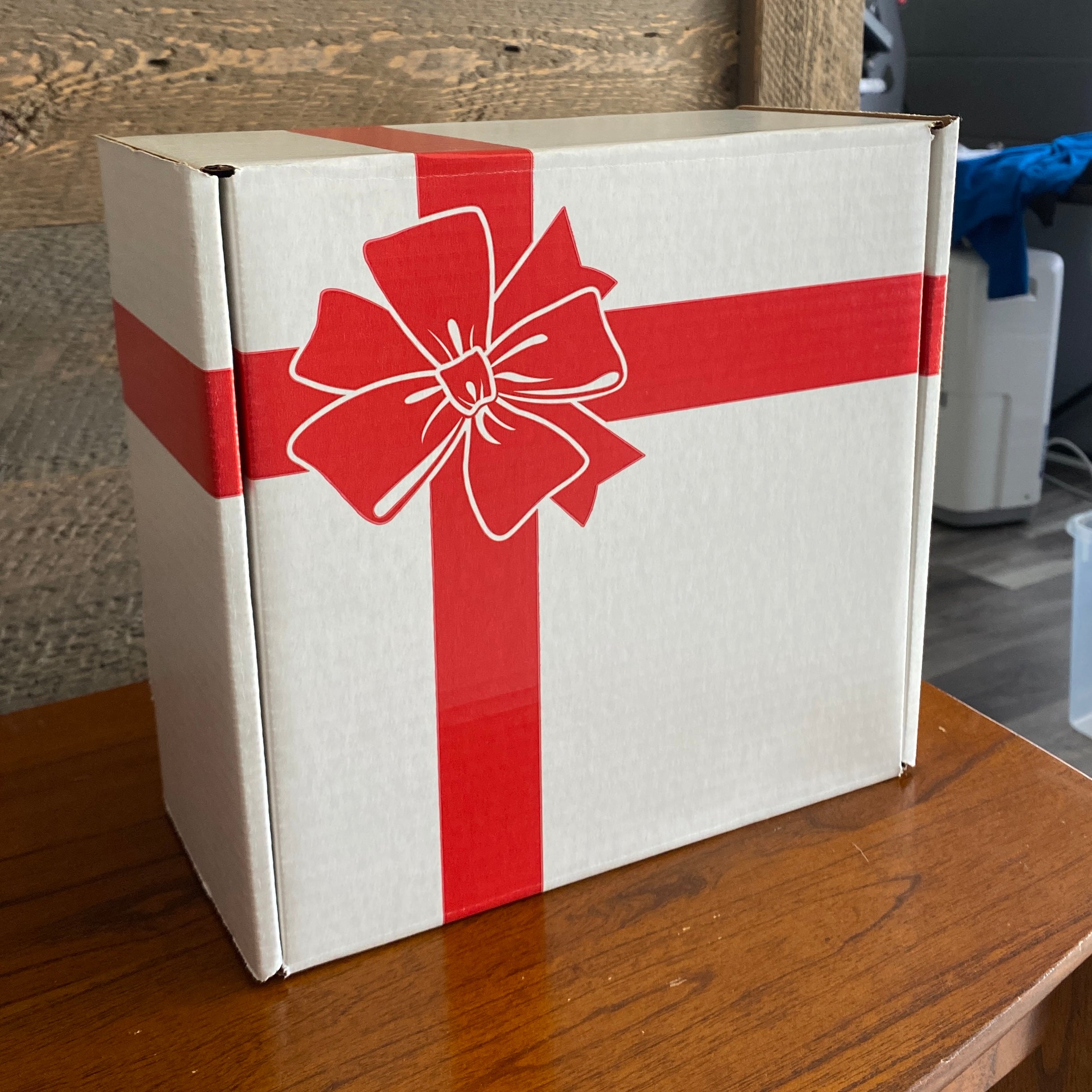 Snowman Kisses Popcorn and Seasoning Gift Set Customized Gift Box