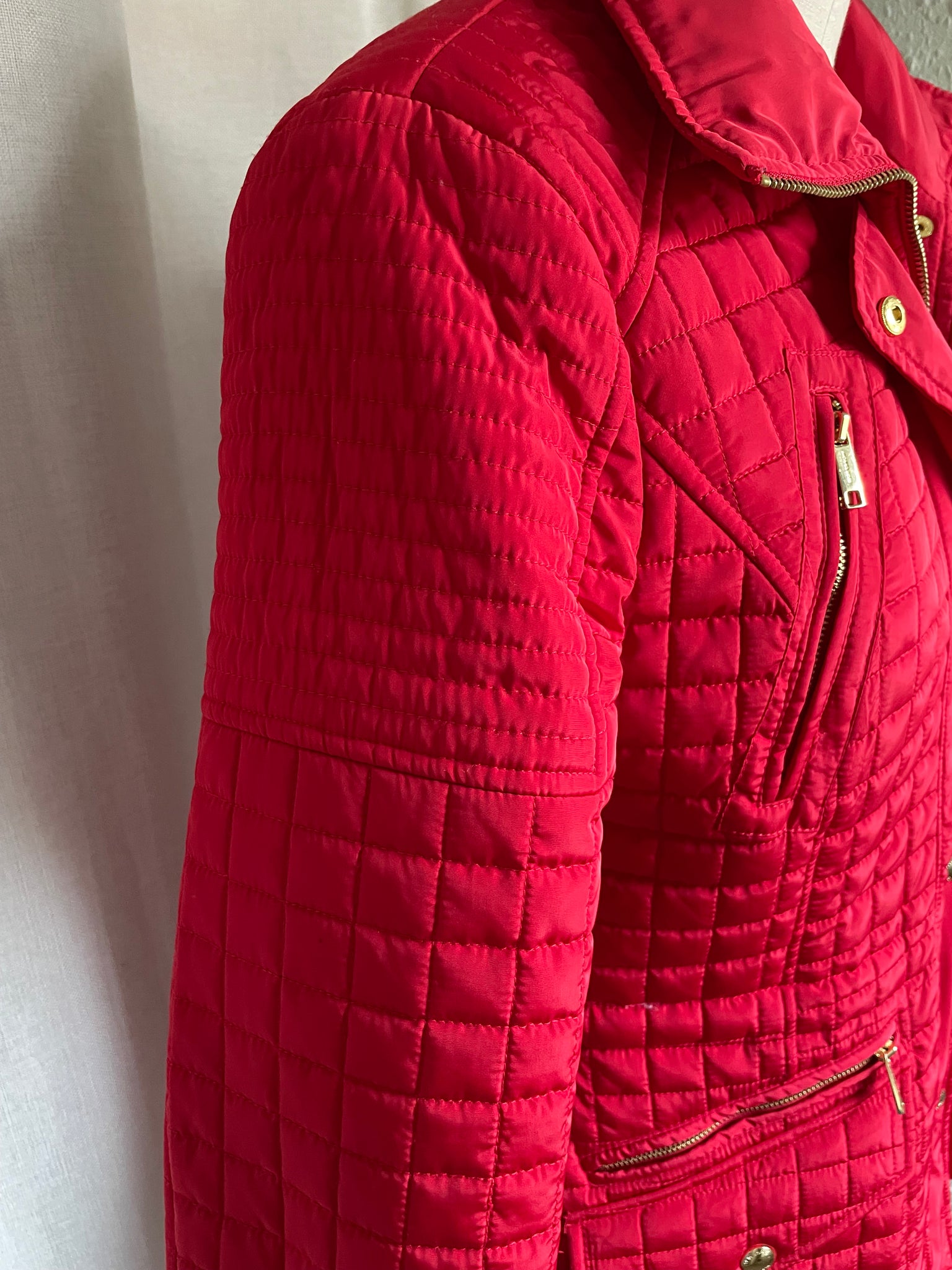 Michael Kors Red Quilted Jacket, Size S – Take Two Shop