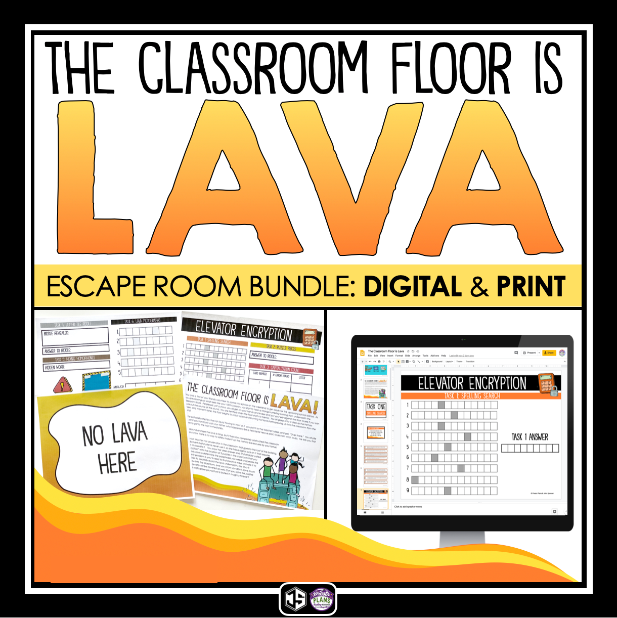 End Of The Year Escape Room Print And Digital Bundle The Classroom Fl Presto Plans