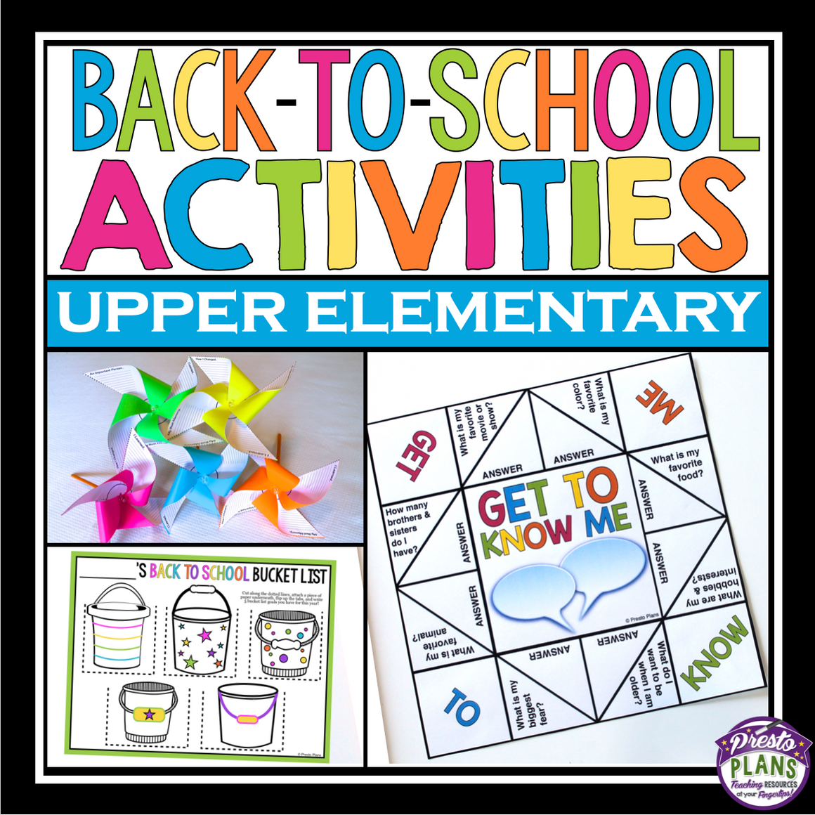 BACK TO SCHOOL ACTIVITIES – Presto Plans