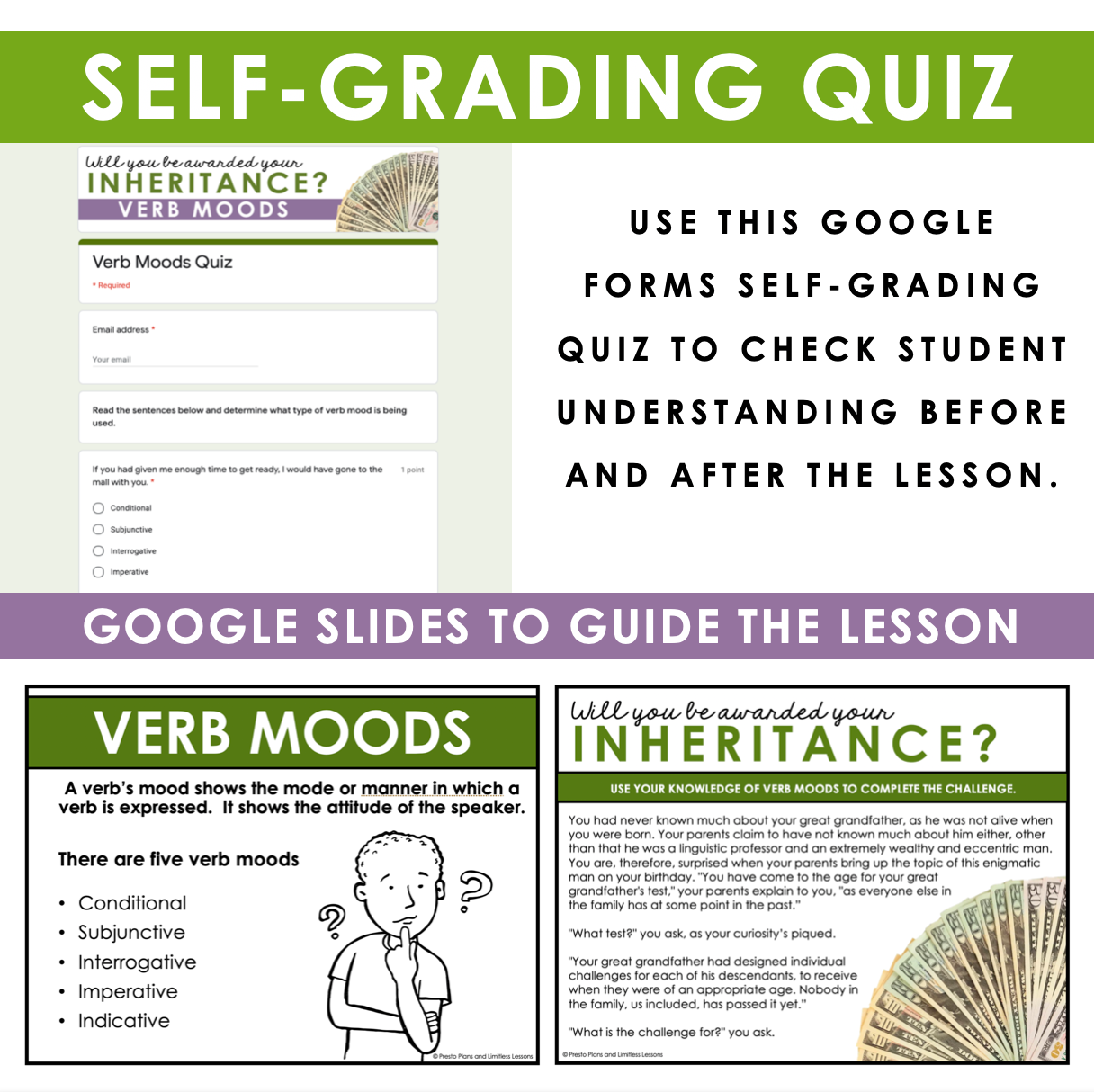 verb moods interactive activity