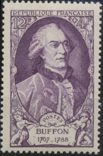 Célébrités du XVIIIe siècle (I) George Louis Leclerc, comte de Buffon. 12f. + 4f. Violet Neuf luxe ** Y856