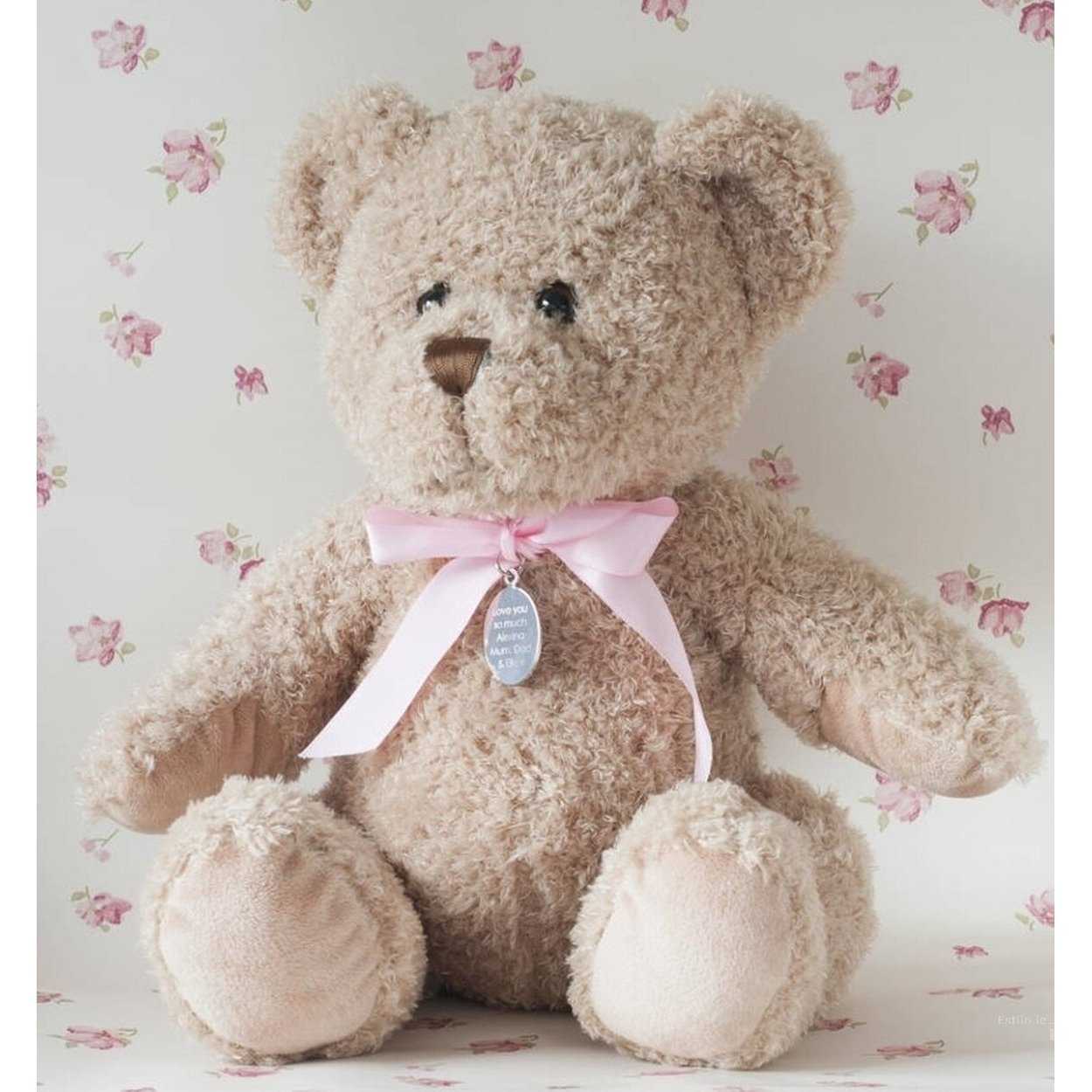 personalised baby girl teddy