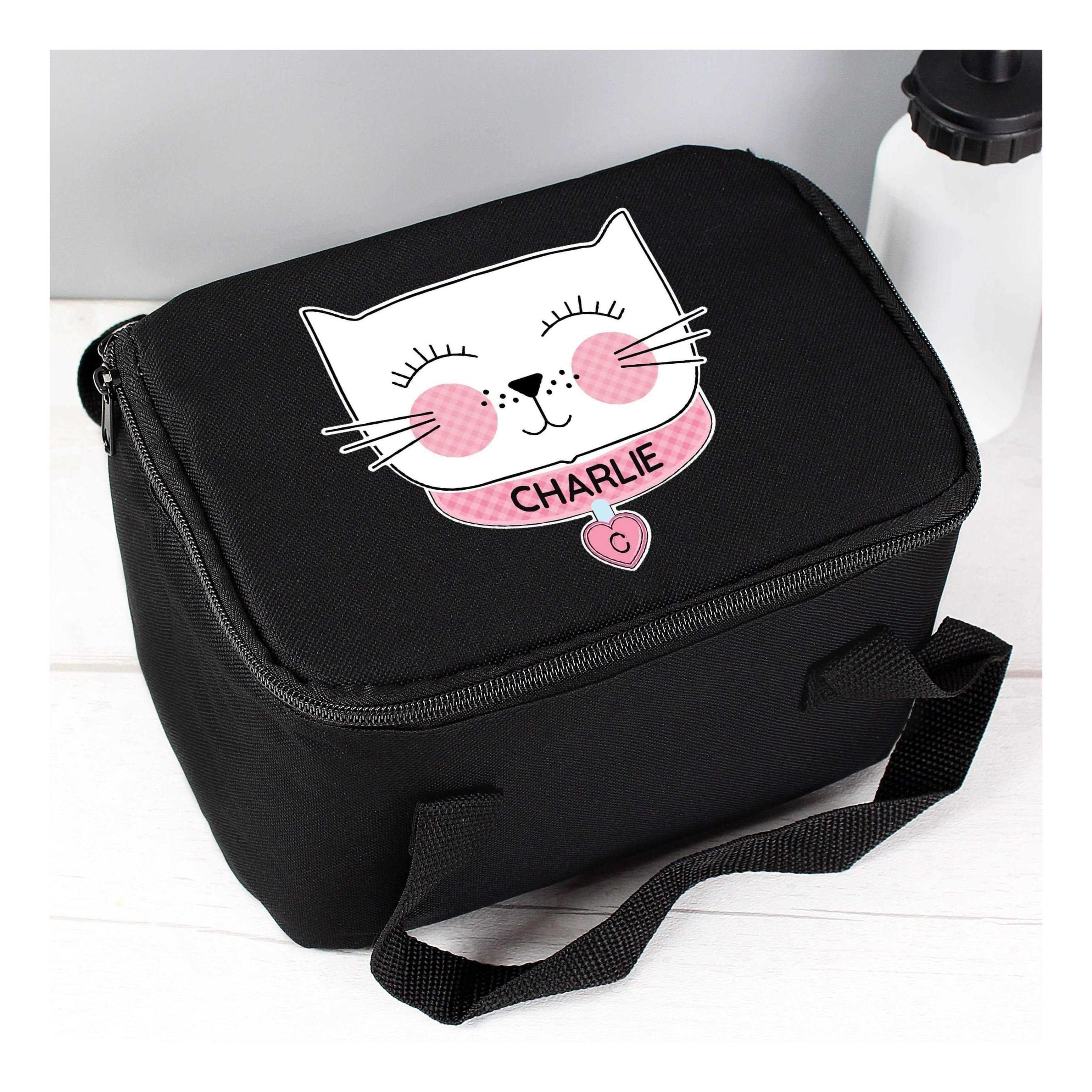 black cat lunch bag