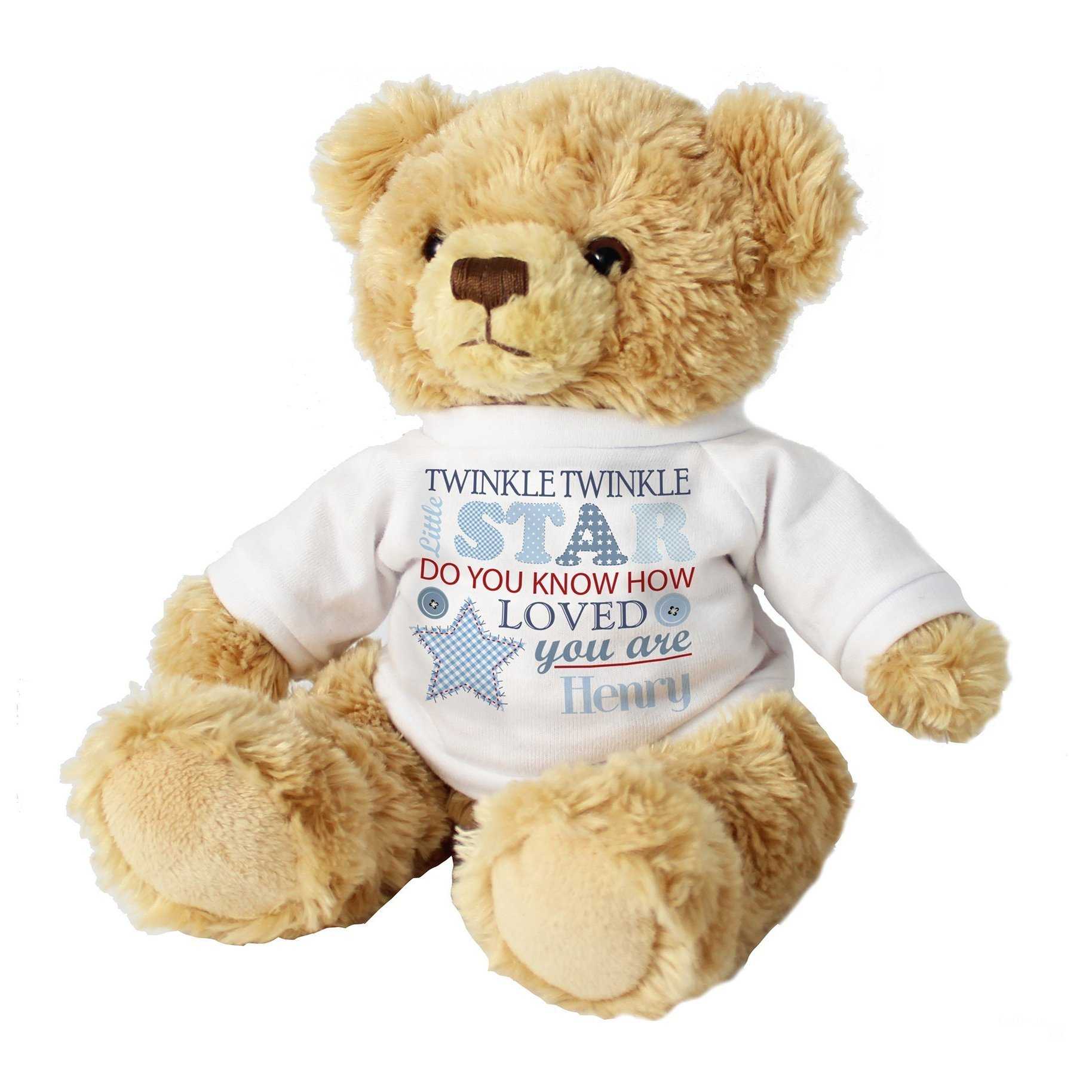 personalised teddy for baby boy